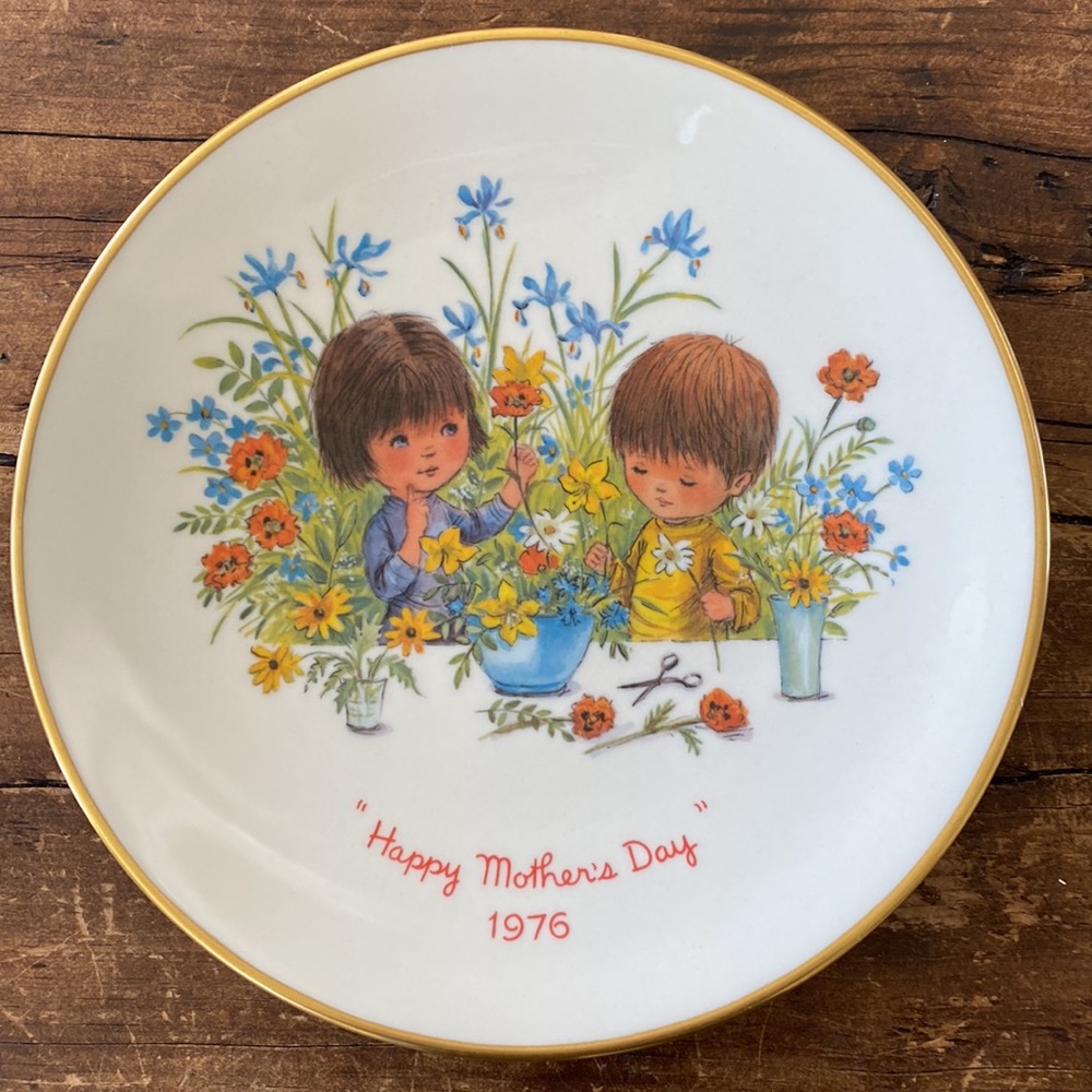 1976 Mother’s Day Fran Mar Moppets Collectible Plate. - Picture 5 of 5